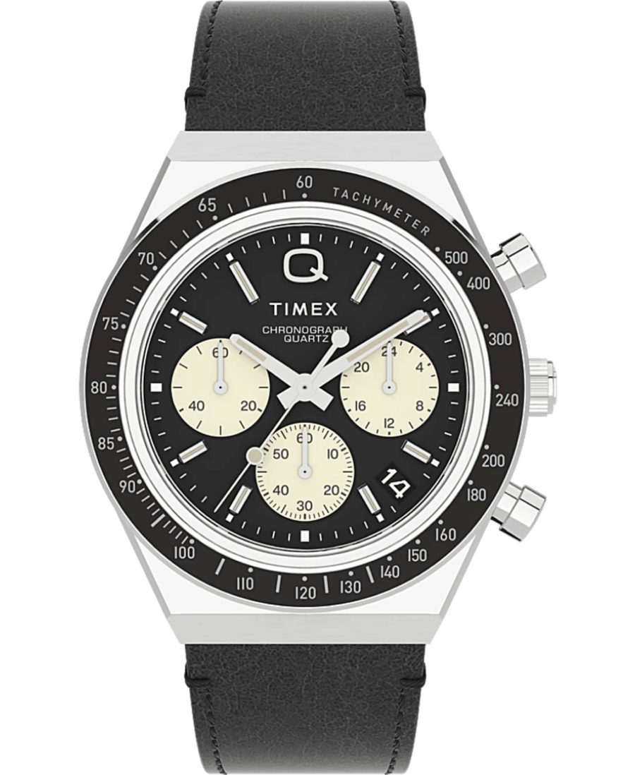 40mm Leather Strap Watch